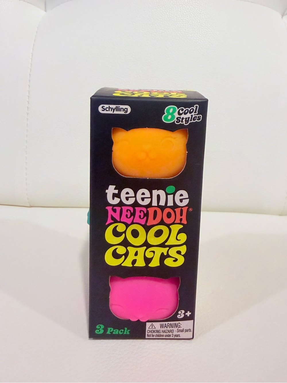 Needoh Tennie Cool Cats Stress Ball 3-Pack